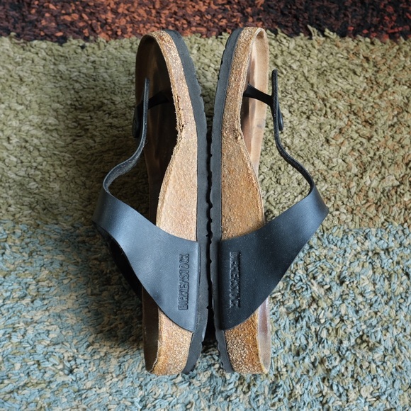 Birkenstock Gizeh Birko-Flor Black Thong Sandals Size 40 L9/M7 Boho Classic - Picture 4 of 9